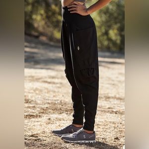 Free People Take Hike Ribbed Pants Navy Blue